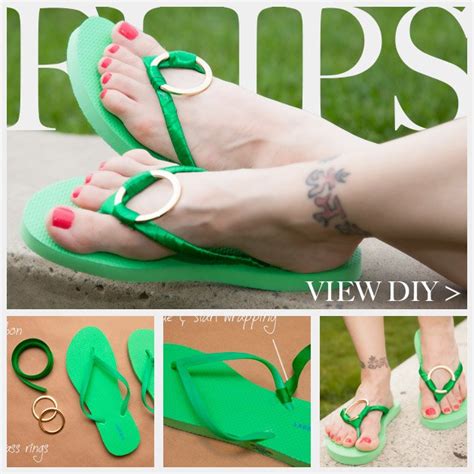 20 Smart DIY Tutorials to Beautify Your Flip-flops - Styles Weekly