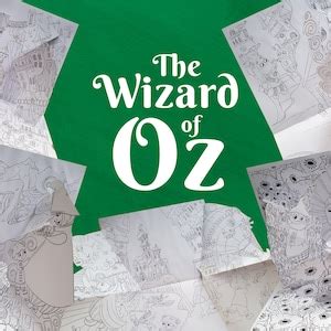 Wizard of Oz Coloring Pop-up Book Template 3d Papercraft Diy - Etsy ...