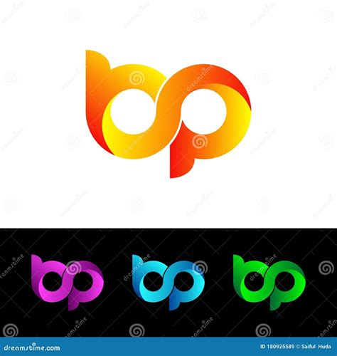 Letter BP Simple Logo Icon Design Vector. Stock Vector - Illustration of creative, corporate ...