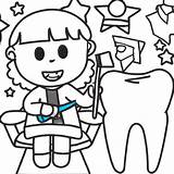 Dentist Coloring Pages sketch template
