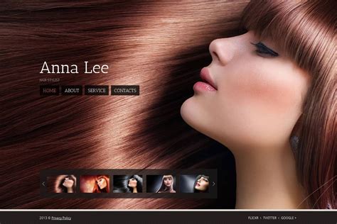 Hair Stylist Portfolio Template