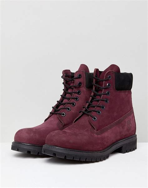 Timberland Classic 6 Inch Premuim Boots in Red - Red | Timberland classic, Boots, Timberland