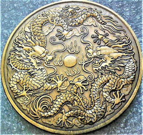 Dragon Verses Dragon Coin Metal - Etsy