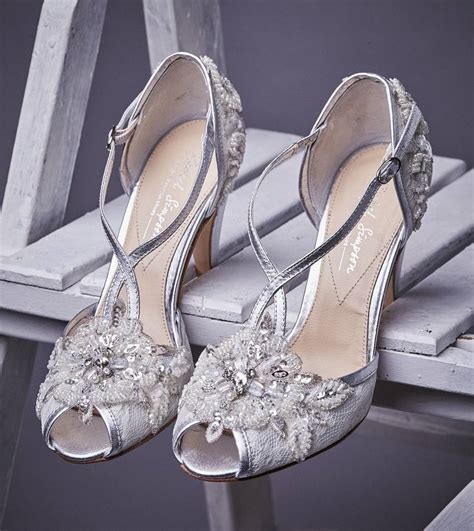 wedding shoe charlotte in ivory lace by rachel simpson ...