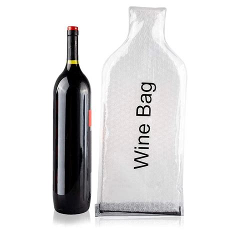 Pvc Wine Skin Bags Leak-proof Reusable Bubble Wine Bottle Protector ...