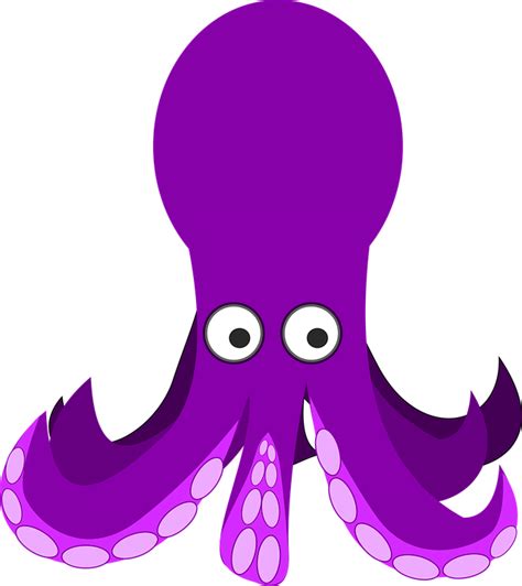 Free vector graphic: Cartoon, Octopus, Purple, Sea - Free Image on ...