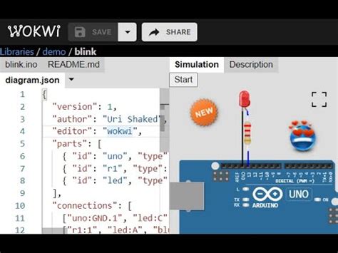 How to blink an LED on Wokwi Arduino Simulator😃💡 - YouTube