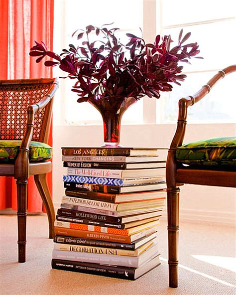 A table stack of books - Decoist