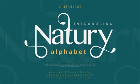 Natury abstract Fashion font alphabet. Minimal modern urban fonts for ...