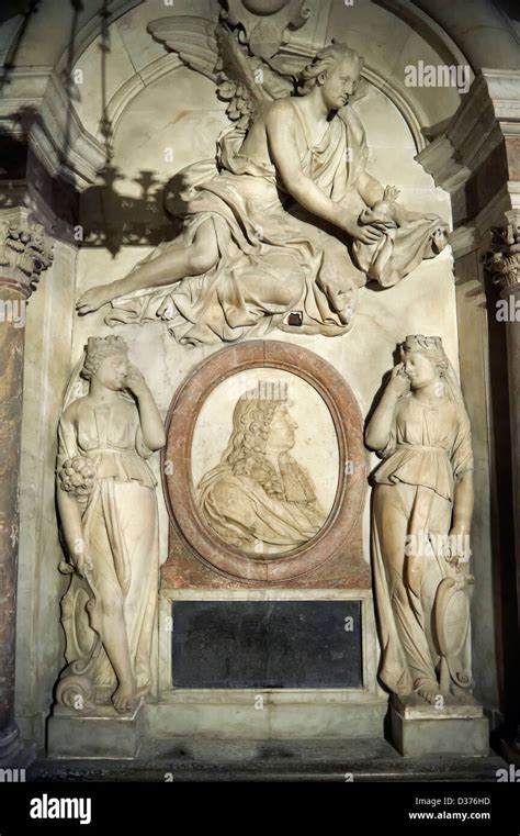 Baroque tomb of King Louis XIV of France and Navarra (1638 - 1715) , Cathedral Basilica of Saint ...