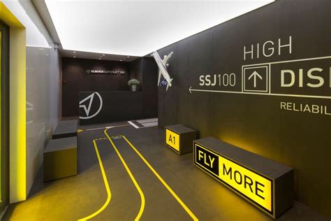 Sukhoi Superjet 100 Pavilion - Picture gallery 2 | Office interior design, Gym interior, Interior