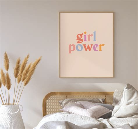 Girl Power Print Girl Power Poster Grl Pwr Poster Modern - Etsy