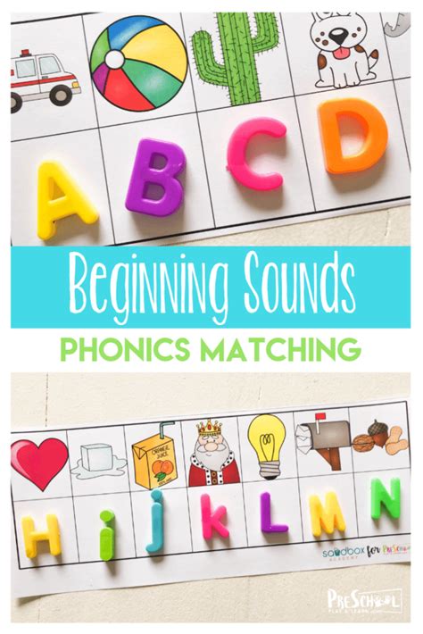 FREE Printable Beginning Sounds Phonics Game