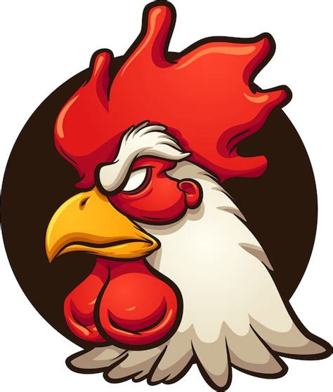 Premium Vector | Angry rooster