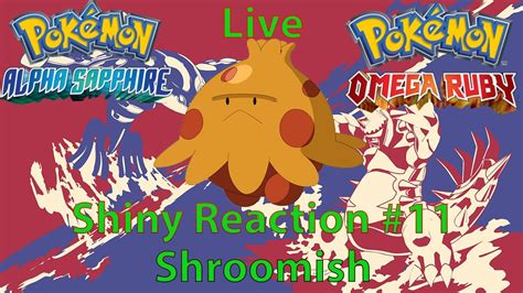 Pokemon Omega Ruby Live Shiny Hunt #11! Shiny Shroomish in 42 Encounters! No Shiny Charm - YouTube