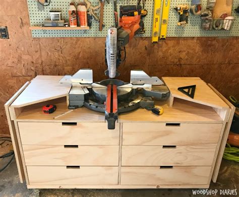DIY Mobile Miter Saw Stand