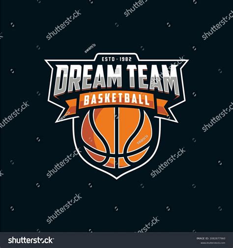 Basketball Club Logo Basketball Club Emblem Stock Vector (Royalty Free ...