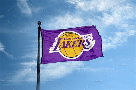 Los Angeles Lakers flag | Sports Stock Photos ~ Creative Market