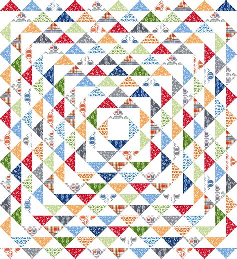 Fun and colorful HST layout | Quilt patterns, Quilts, Diy quilt