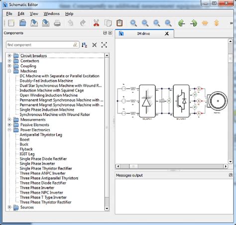 Schematic editor, with components library. | Download Scientific Diagram