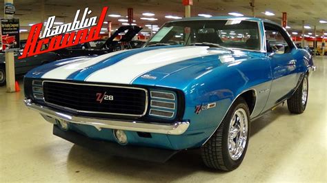 1969 Chevrolet Camaro Z28 RS Tribute Lemans Blue Four Speed - YouTube