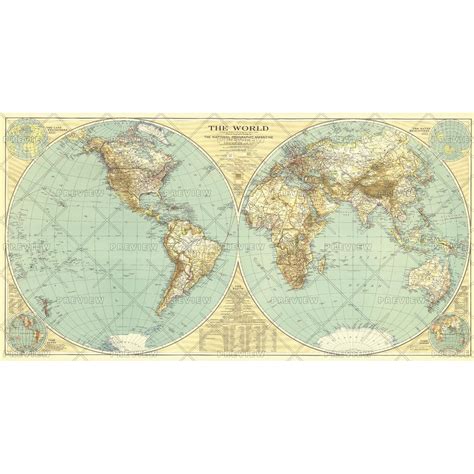 World - Published 1935 - The Map Shop