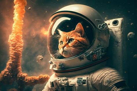 Space Cat, Digital Arts By Opelmendoza Artmajeur | lupon.gov.ph