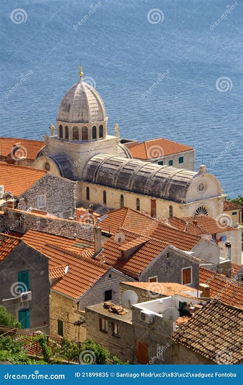 Sibenik cathedral stock image. Image of cathedral, balkans - 21899835