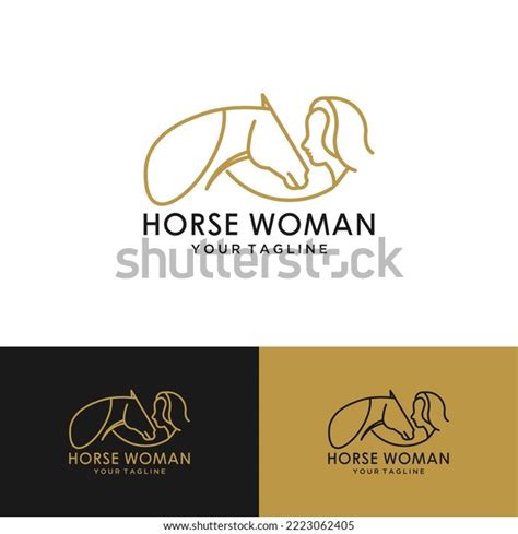 Silhouette Girl Horse Stock Illustration 2223062405 | Shutterstock