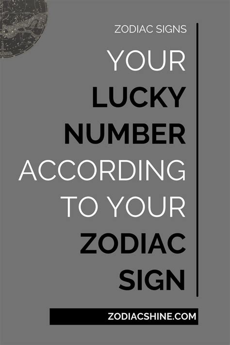 Your Lucky Number According To Your Zodiac Sign - Zodiac Shine