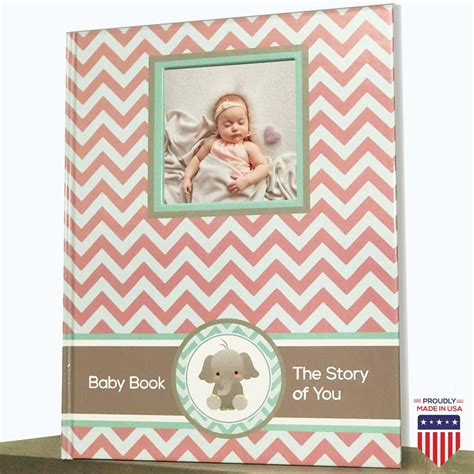 Pink Baby Girl Memory Book First Year Book Album Journal Baby Shower ...