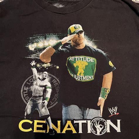 WWE John Cena T-shirt. Cenation. Size XL. Used, no... - Depop