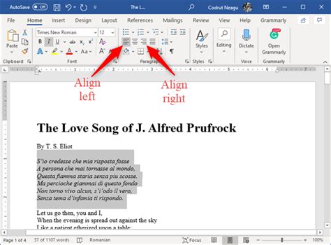 4 formas de alinear texto en Microsoft Word