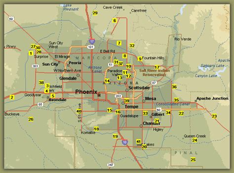 Scottsdale Metro Map - ToursMaps.com