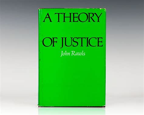 A Theory of Justice John Rawls First Edition Signed Rare Book