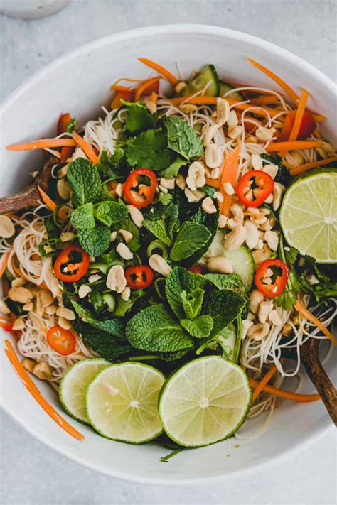 Vermicelli Noodle Salad (vegan | gluten-free | healthy) | Aline Made