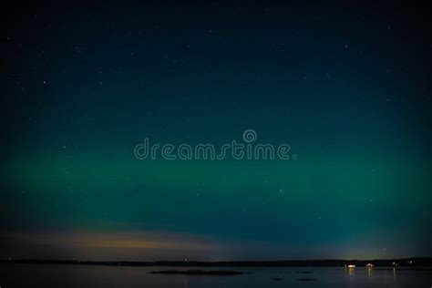 Green Northern Lights Over a Fjord.. Stock Photo - Image of scandinavia, cold: 272018444