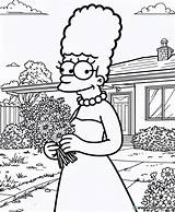 Marge Simpson coloring Page Download Or Print For Free sketch template