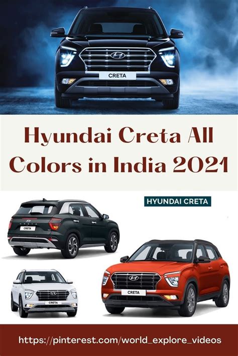 Hyundai Creta All Colors in India 2021 | The Top 10 Color Variants of Hyundai Creta