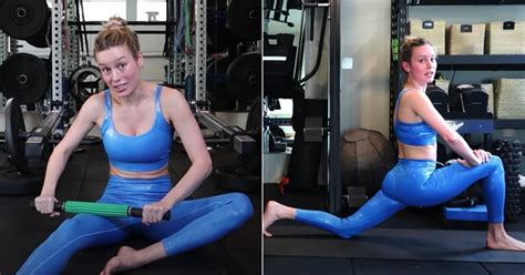 Get Brie Larson's Post-Workout Stretching, Recovery Routine | POPSUGAR Fitness UK