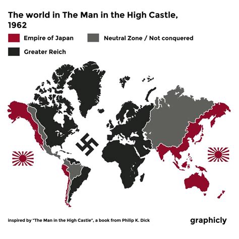 The World in the Man in the High Castle by... - Maps on the Web