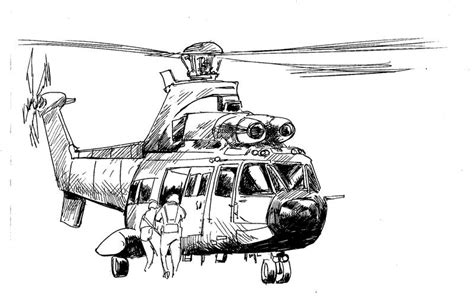 Helicopter sketch by wadefollisart on DeviantArt