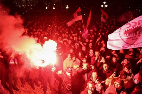 Serbia protests: Demonstrators try to storm Belgrade city hall in protest against ‘stolen ...