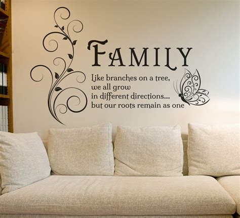 Pas cher Famille Arbre Papillon Mur Art Autocollant Stickers Muraux Cite Murales, famille ent ...