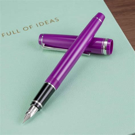 Pilot Falcon Fountain Pen – Resin, Purple / Rhodium Trim – The Nibsmith