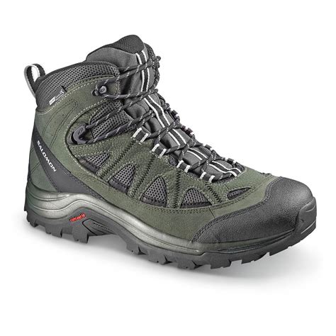 Salomon Men's Authentic LTR CS Waterproof Hiking Boots, Asphalt / Night ...