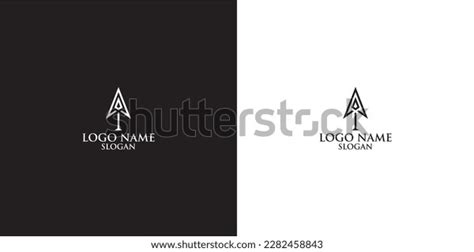 Arrow Logo Vector Black White Color Stock Vector (Royalty Free ...