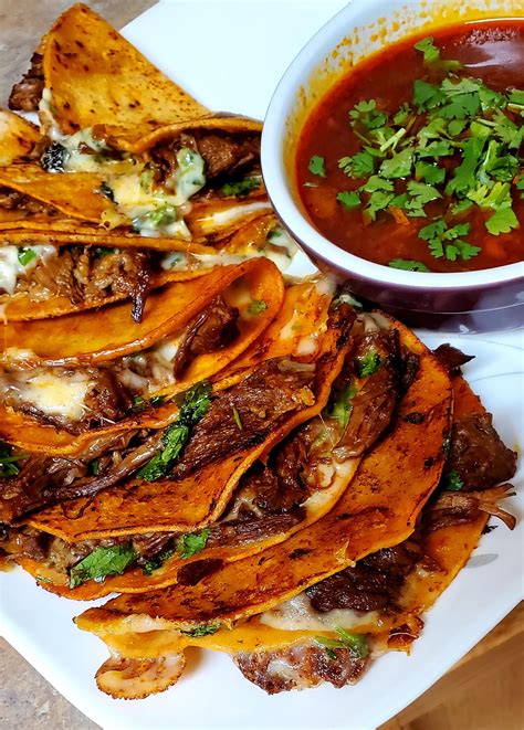 Homemade birria quesa tacos w consome – Artofit