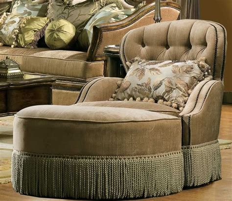 Nigel's Fringed Chair and Ottoman - Chairs & Ottomans - Living Rooms ...