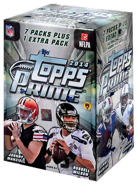 NFL 2014 Topps Football Cards Trading Card Blaster Box Prime - ToyWiz